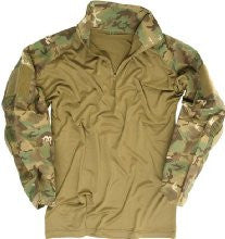 Arid Woodland Tactical Warrior Shirt with Elbow Pads
